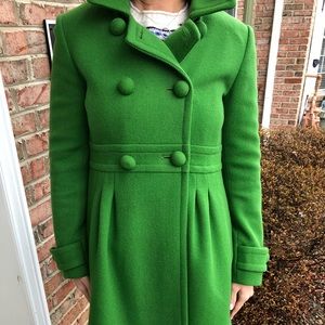 JCrew Emerald Green wool coat
